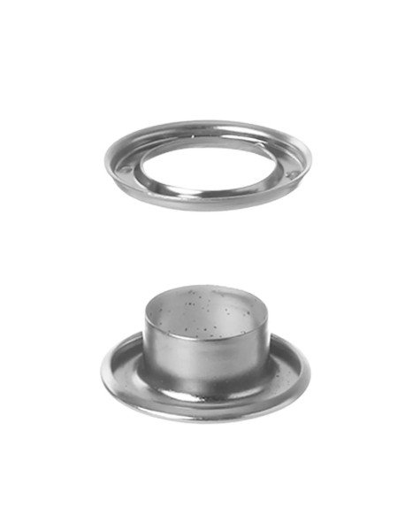 30 Ilhoses de Aço Zincado 8mm