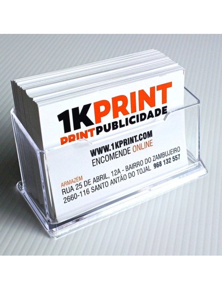 Caixa Acrílica para Cartões de Visita
