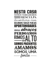 Nesta Casa... 40x85cm 