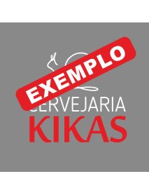 Impressão 60x55mm DTF Vermelho e Branco