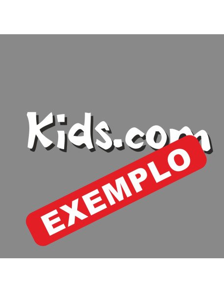 Impressão 9,5x2cm DTF Branco e Preto