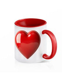 Heart Caneca Vermelha