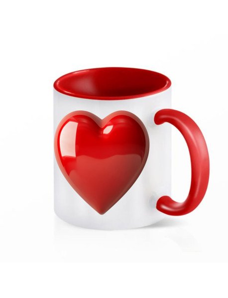 Heart Caneca Vermelha