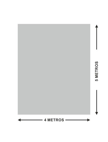 Lona 5x4m Micro-Perfurada para Obras