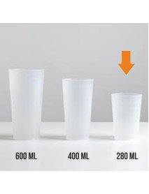 Copo reutilizável de 280 ml em PP Copo reutilizável de 280 ml em PP
