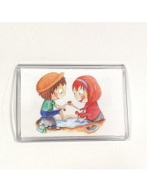 Crachá magnético em acrílico 97x67mm