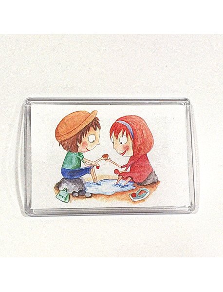 Crachá magnético em acrílico 97x67mm