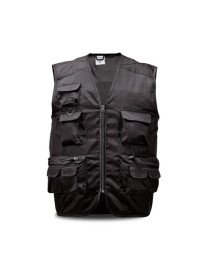 Colete (XL) Multibolsos Preto 