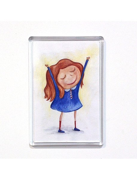 Crachá magnético em acrílico 97x67mm