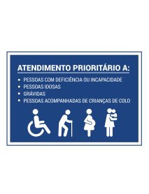 Autocolante 16,7x11,8cm Atendimento Prioritário Autocolante 16,7x11,8cm Atendimento Prioritário