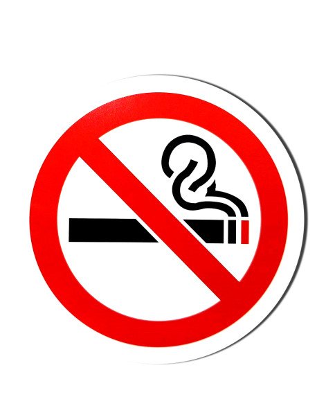 Autocolante 7,5cm No Smoking Redondo