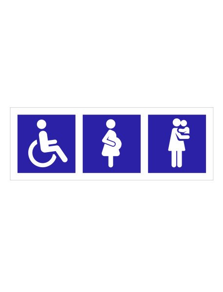 Sinal Lugares de Estacionamento Reservados a Pessoas com Prioridade 60x21cm Sinal Lugares de Estacionamento Reservados a Pessoas com Prioridade 60x21cm