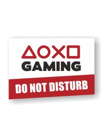 Placa Gaming - Do Not Disturb 20x15cm Placa Gaming - Do Not Disturb 20x15cm