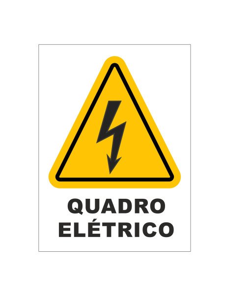  Autocolante 6x8,3cm Quadro Elétrico DTF UV