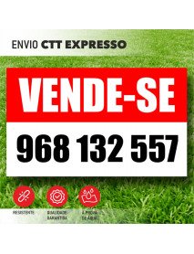 Placa 100x60cm Vende-se 
