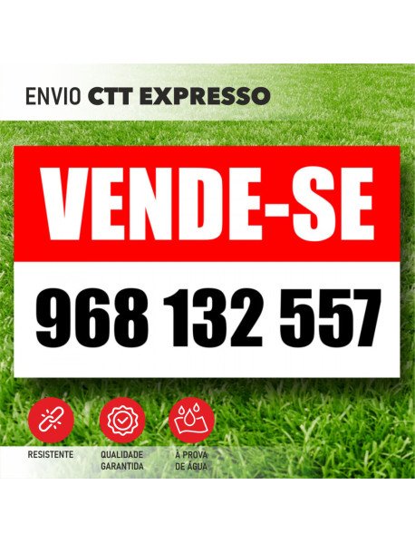 Placa 100x60cm Vende-se 