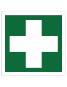 Placa Primeiros Socorros - 10x10cm Placa Primeiros Socorros - 10x10cm