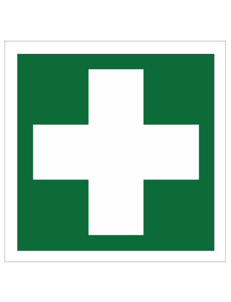 Placa Primeiros Socorros - 10x10cm