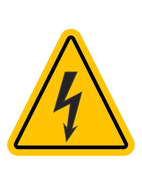  Autocolante 5,5x5,5cm Perigo Elétrico