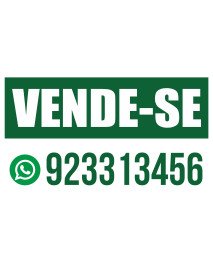 Placa Vende-se WatsApp 100x60cm