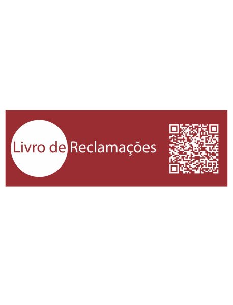 Autocolante 10X3,5cm "Livro de Reclamações"