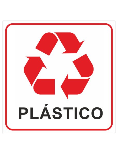 Placa 20x20cm Reciclagem Plástico Placa 20x20cm Reciclagem Plástico