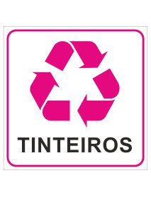 Placa 20x20cm Reciclagem Tinteiros Placa 20x20cm Reciclagem Tinteiros