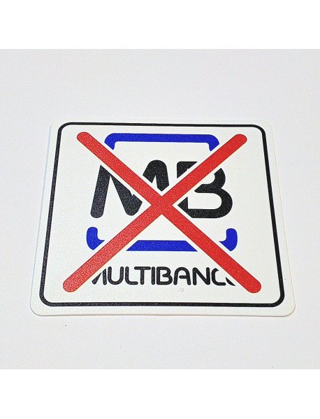 Placa "Multibanco Não" 100x100mm Placa "Multibanco Não" 100x100mm