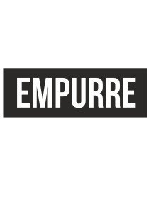 Placa 20x7 cm Empurre Preto