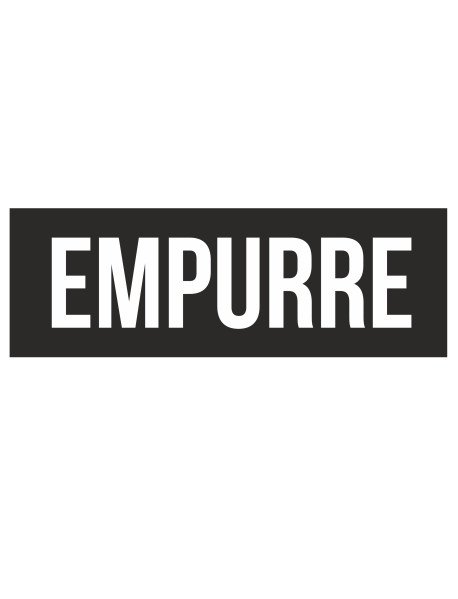 Placa 20x7 cm Empurre Preto Placa 20x7 cm Empurre Preto