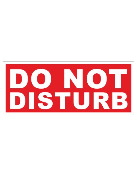 Placa 26,5x10,8cm Do Not Disturb 