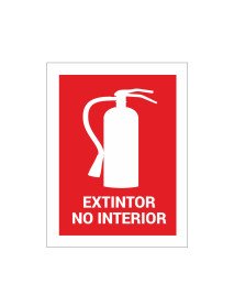 Placa 5,7x7,5cm Extintor no Interior Placa 5,7x7,5cm Extintor no Interior