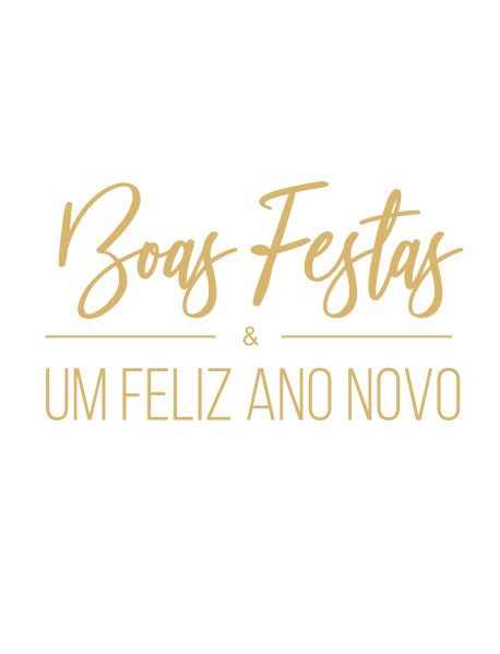 Boas Festas e Um Feliz Ano Novo em vinil autocolante Dourado 47x27cm Boas Festas e Um Feliz Ano Novo em vinil autocolante Dourado 47x27cm
