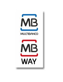 Placa 10x20cm Multibanco - MB Way Placa 10x20cm Multibanco - MB Way