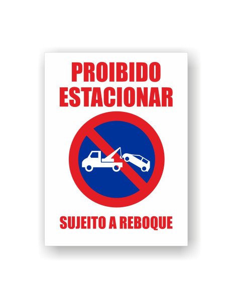 Placa 13,8x18,1cm Proibido Estacionar