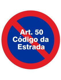 Placa Proibido Estacionar redonda - 30cm Placa Proibido Estacionar redonda - 30cm