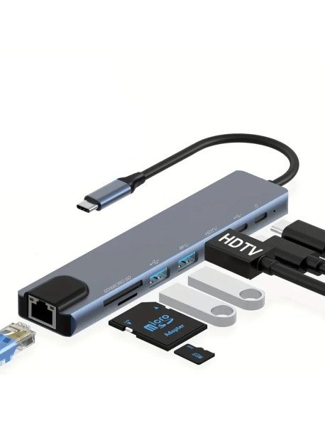 Adaptador USB-C 8 EM 1