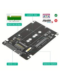 Adaptador 2 EM 1 M2 para SATA