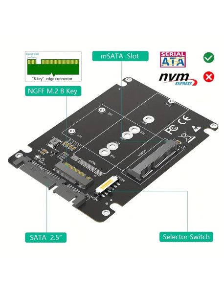 Adaptador 2 EM 1 M2 para SATA