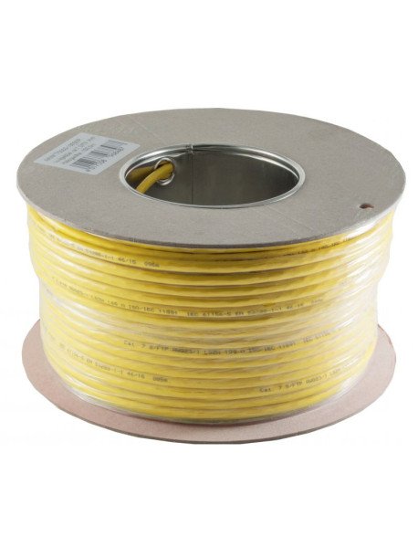 Cabo de Rede Categoria 7 S/FTP simplex LSZH, 100 m (1500MHz AWG 22/1, PiMF, GSB 9.6VES, FRNC,) Amarelo