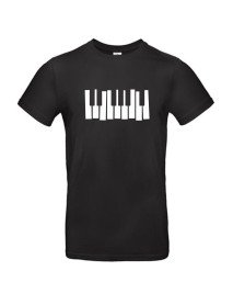 Piano - T-Shirt Preta XXL B&C