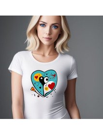 Heart Shape - T-Shirt Senhora