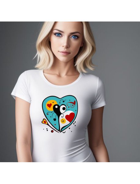 Heart Shape - T-Shirt Senhora