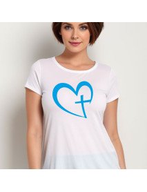 Faith - T-Shirt Branca de Senhora