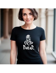 Dakar - T-Shirt Preta de Senhora