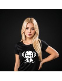 Pequeno Elefante - T-Shirt Preta Senhora Pequeno Elefante - T-Shirt Preta Senhora