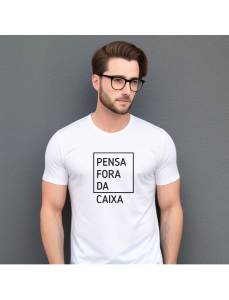 Pensa Fora da Caixa - T-Shirt Branca
