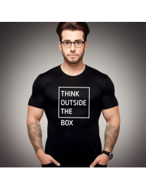 Think Outside the Box - T-Shirt Preta