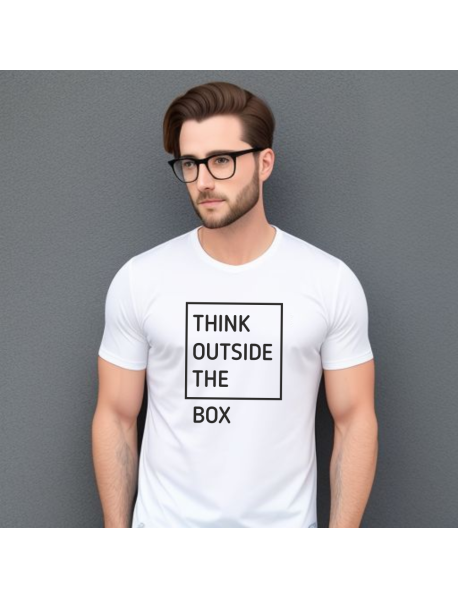 Think Outside the Box - T-Shirt Branca