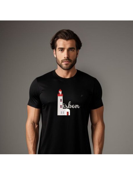 Farol Lisbon - T-Shirt Preta Farol Lisbon - T-Shirt Preta